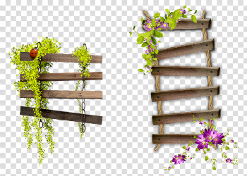 Flower Garden Hour Spooky Frame Bench Ladder