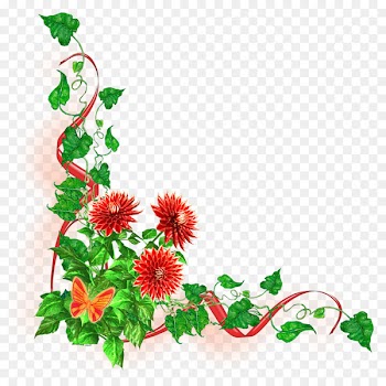 Flower Garden roses - flower border 