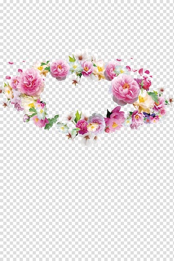 Flower Garland Crown Wreath, Garland transparent background PNG clipart