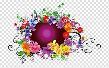 Flower Garland Wreath, Pink floral decoration transparent background PNG clipart
