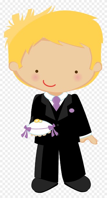 Flower Girl And Ring Bearer Clipart Oh My Fiesta Wedding - Desenho Daminha Png