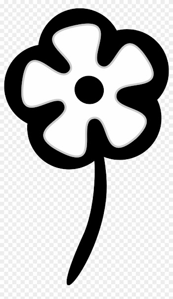 Flower Graphic Black And White