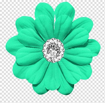 Flower, green petaled flower decor transparent background PNG clipart