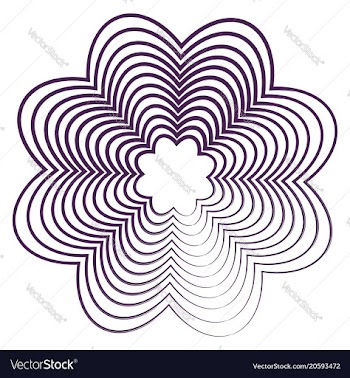 Flower guilloche vector image