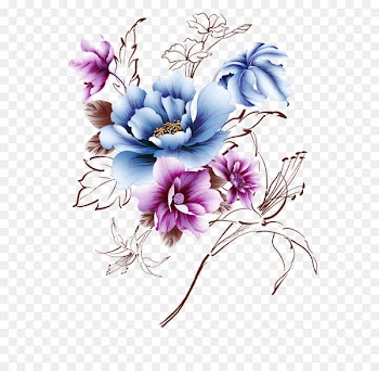 Flower - Hand-painted flower decoration 