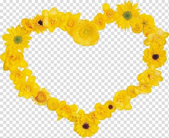 Flower Heart , flower heart transparent background PNG clipart