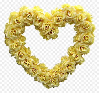 Flower Heart Rose Wreath - Flowers Heart 
