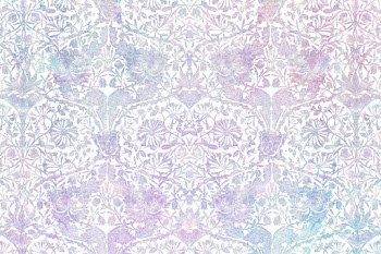 Flower holographic pattern remix from artwork by William Morris