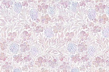 Flower holographic pattern remix from artwork by William Morris