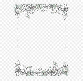 Flower Icon - White flower frame 