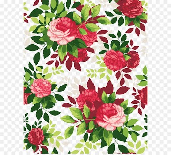 Flower Illustration - Beautiful flowers cartoon border Shading 