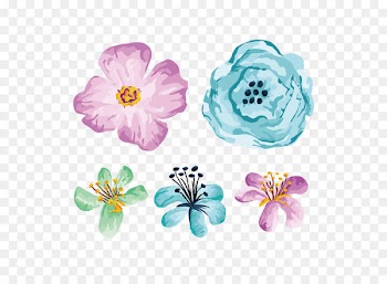 Flower Illustration - Hand painted flower illustration vector illustration 