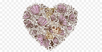 Flower Illustration - Love flowers composition 