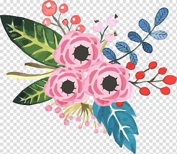Flower Illustration, Watercolor flowers transparent background PNG clipart
