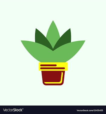 Flower in a pot icon house pot plant vector image