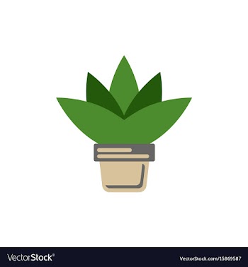 Flower in a pot icon house pot plant vector image
