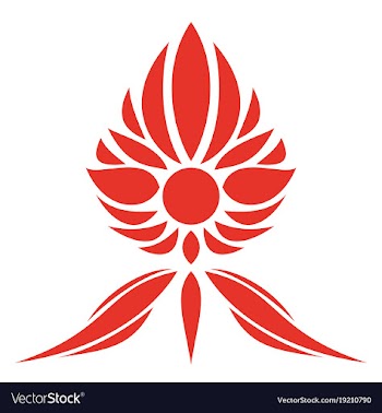 Flower logo template vector image