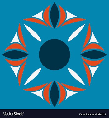 Flower logo template vector image