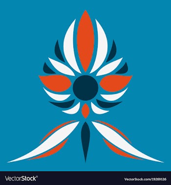 Flower logo template vector image