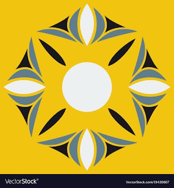 Flower logo template vector image