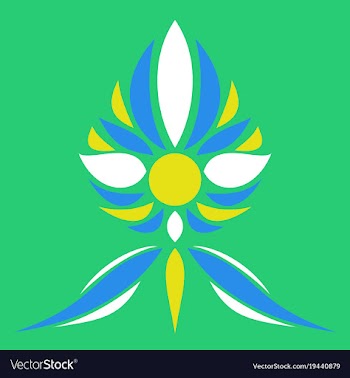 Flower logo template vector image