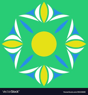 Flower logo template vector image