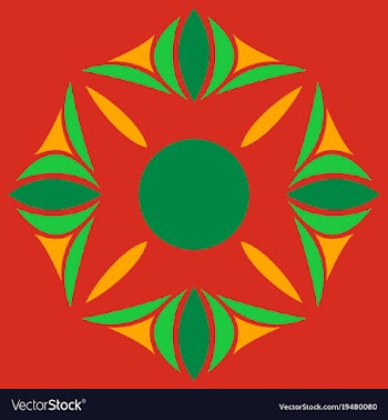 Flower logo template vector image
