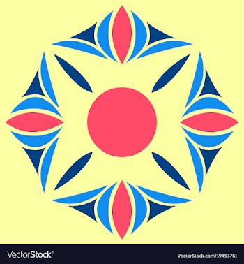 Flower logo template vector image