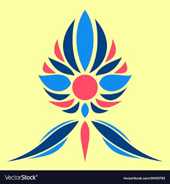 Flower logo template vector image