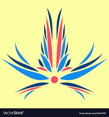 Flower logo template vector image