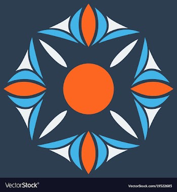 Flower logo template vector image