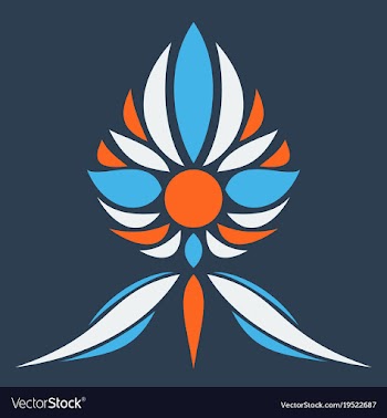 Flower logo template vector image