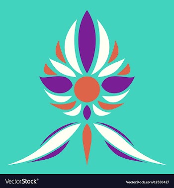 Flower logo template vector image