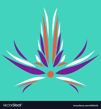 Flower logo template vector image