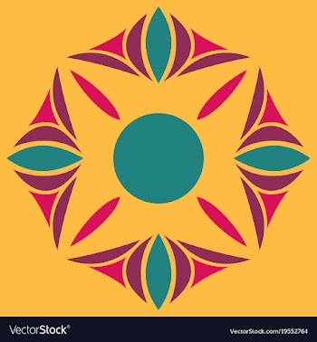 Flower logo template vector image