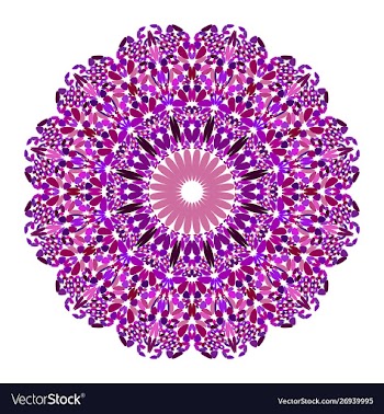 Flower mandala ornament - graphic design vector image