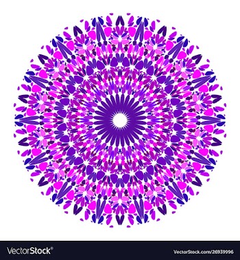 Flower mandala ornament - graphic design vector image