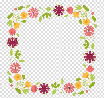 Flower Microsoft PowerPoint Ppt Frames, กรอบรูป transparent background PNG clipart