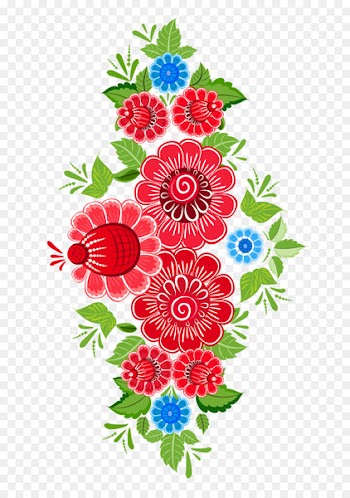 Flower Ornament Art Floral design Pattern - MEXICAN FLOWERS 