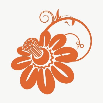 Flower ornament clipart, illustration vector. | Free Vector - rawpixel