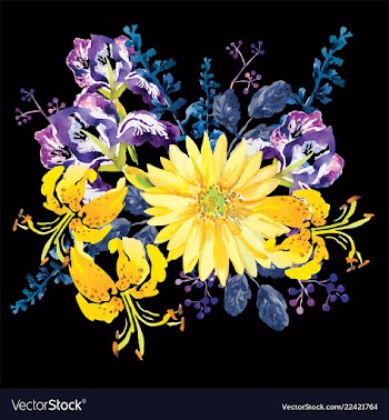 Flower ornaments vector image