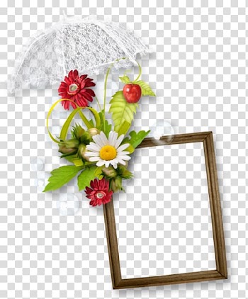 Flower Painting Digital frame , flower transparent background PNG clipart