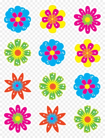 Flower Paper Sticker Bulletin board - flower 