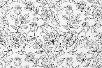 Flower pattern background, vintage botanical | Free Vector - rawpixel