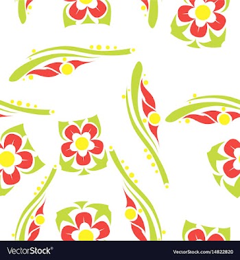 Flower pattern vector image