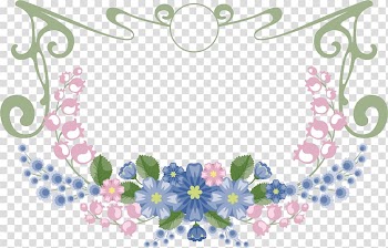 Flower Petal, floral frame transparent background PNG clipart