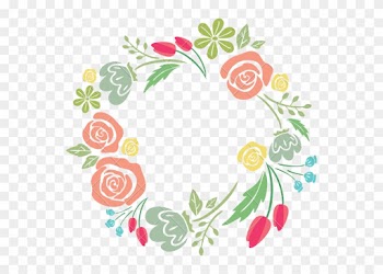 Flower Photography Graphic Design - Flower Border Design Circle