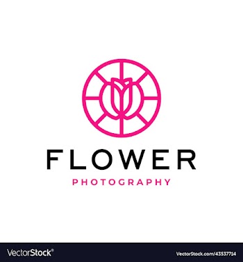 flower photography logo design
