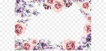 Flower Picture frame Download - Colorful floral border 