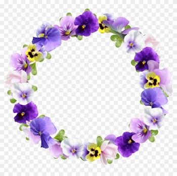 Flower Picture Frames Best Borders Clip Art - Flower Round Frame Png